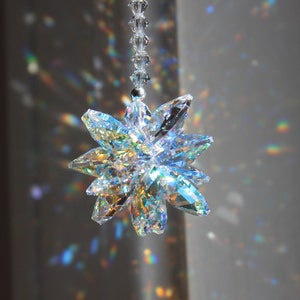 BEST SELLER Swarovski Crystal Sparkly Burst Sun Catcher in Clear AB
