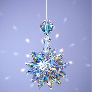 BEST SELLER Swarovski Crystal Suncatcher Aurora Borealis Octagons Window Rainbow Maker Car Charm Twinkling Star Ornament Lilli Heart Designs